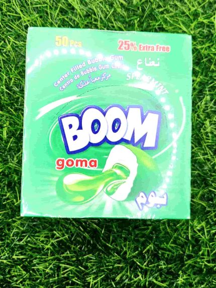 BOOM SPEARMINT BUBBLE GUM 50PCE