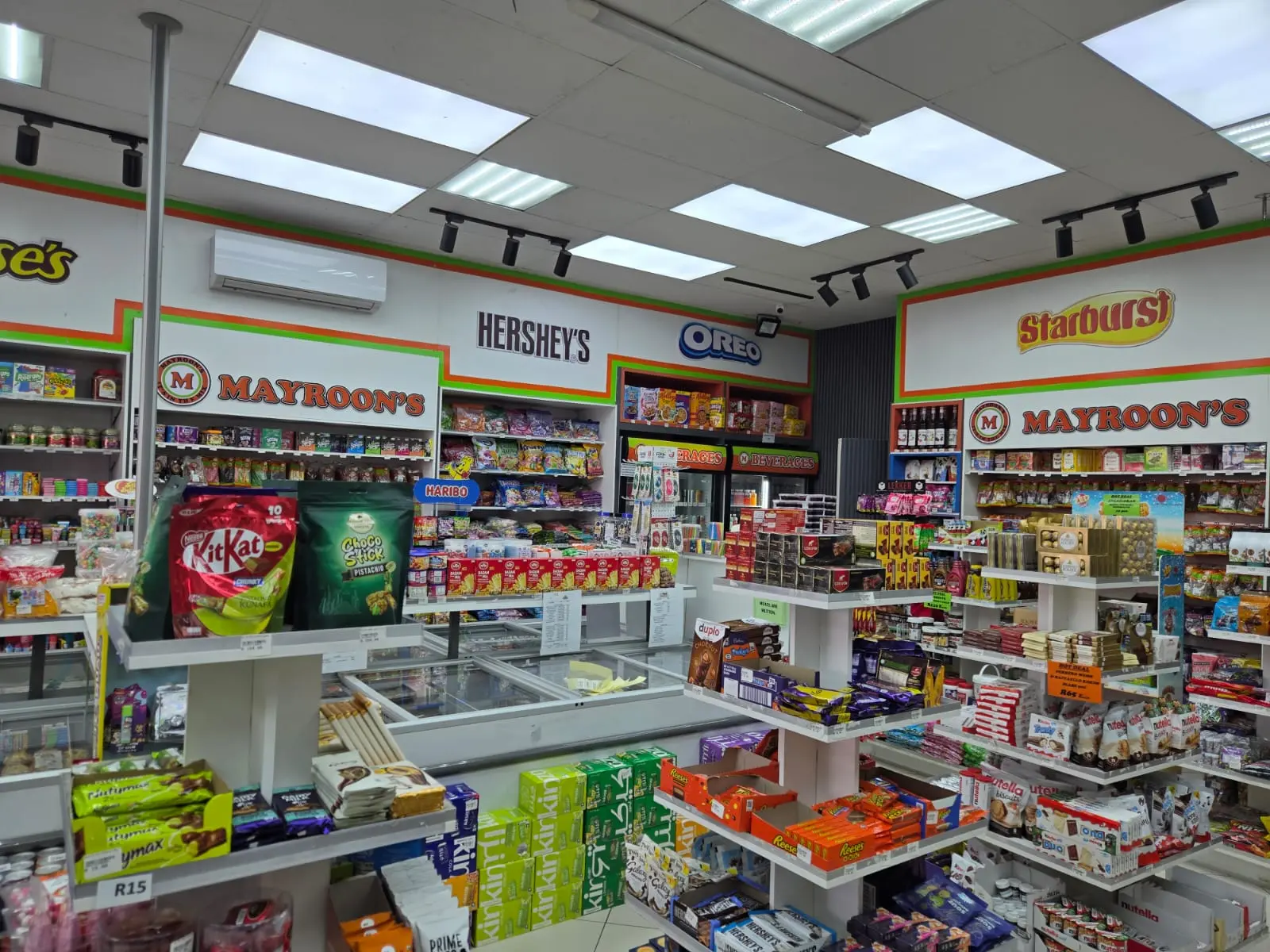 Imported products available at Mayroons