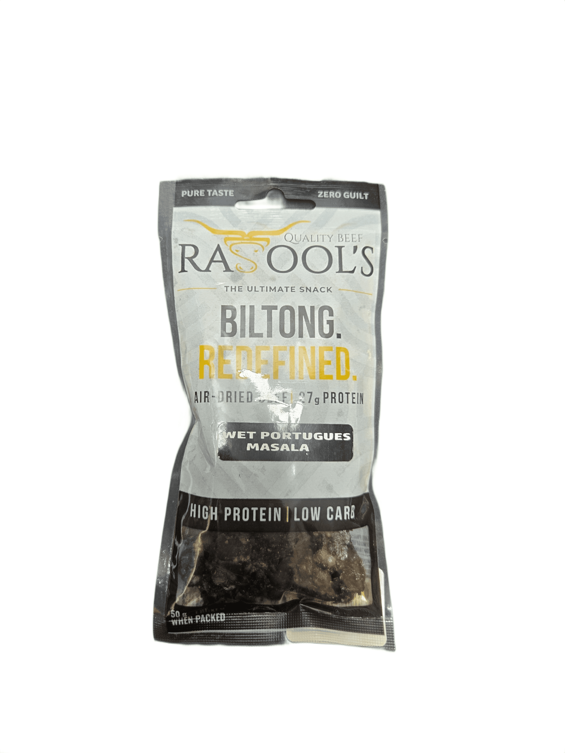 RB WET PORTUGESE MASALA BILTONG 50G