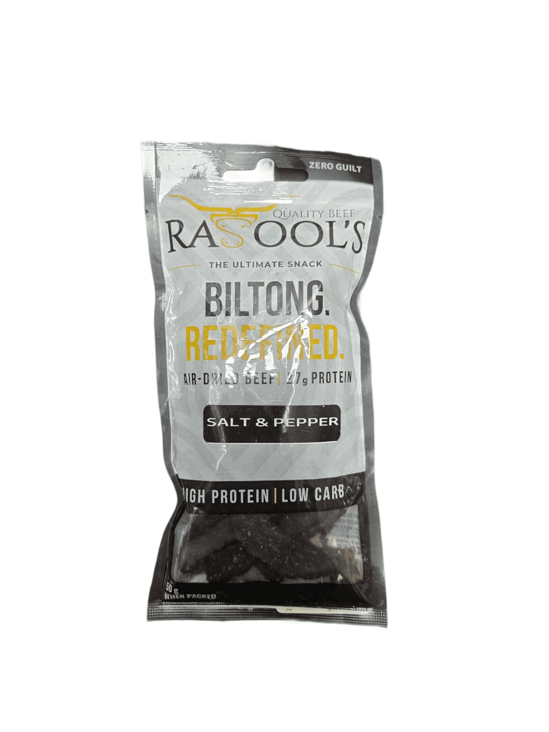 RB SALT AND PEPPER BILTONG 50G