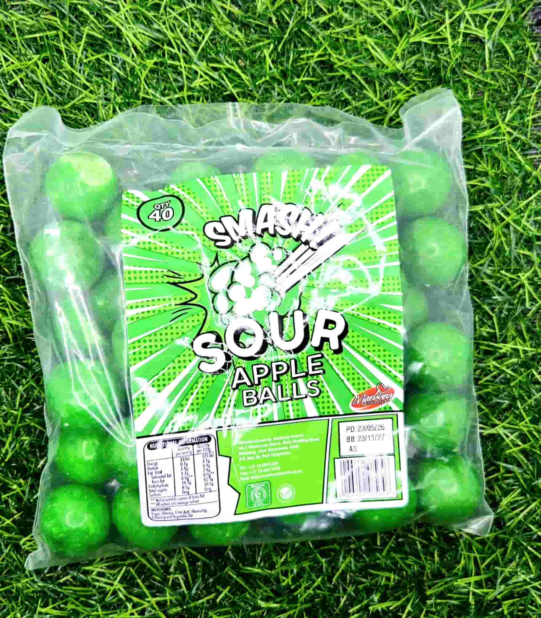 MARB SOUR APPLE BALLS 40S