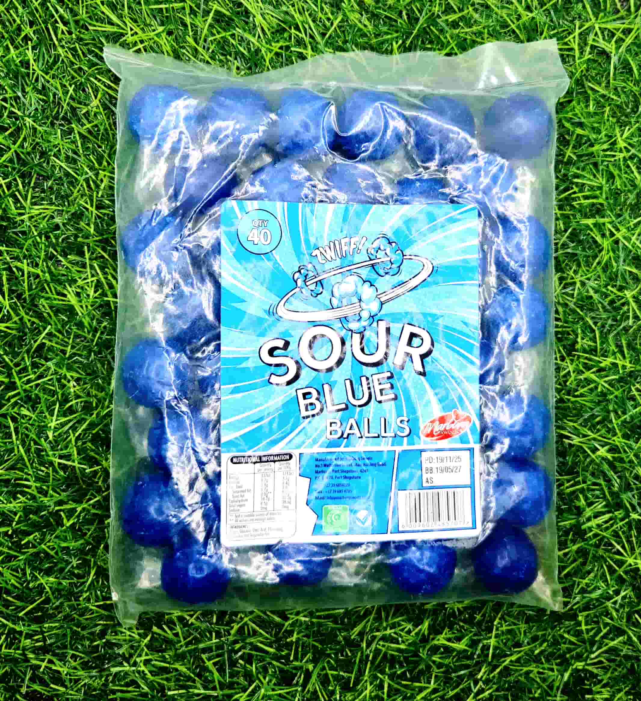 ZWIFF SOUR BLUE BALLS 40S