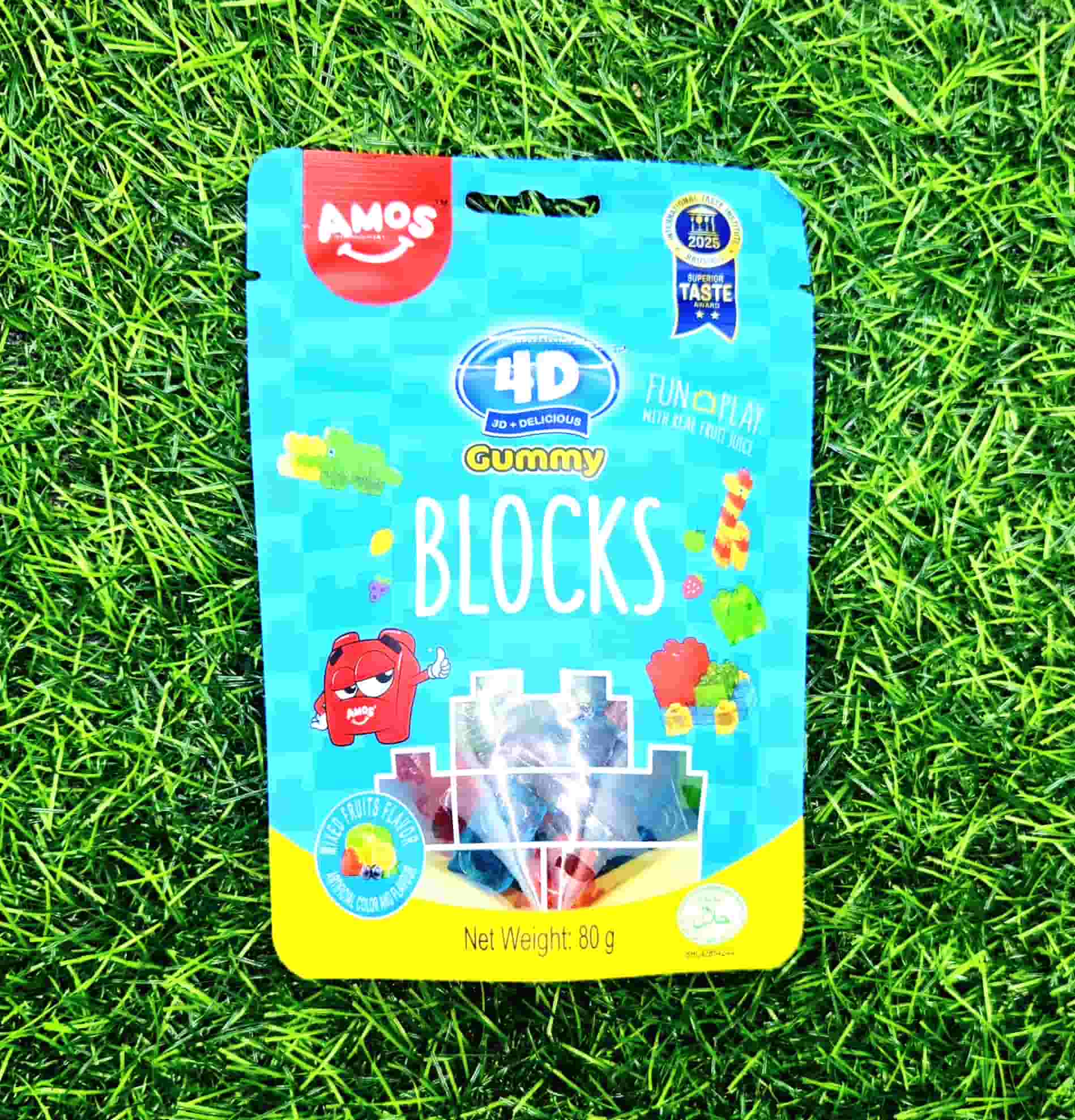AMOS GUMMY BLOCKS 80G