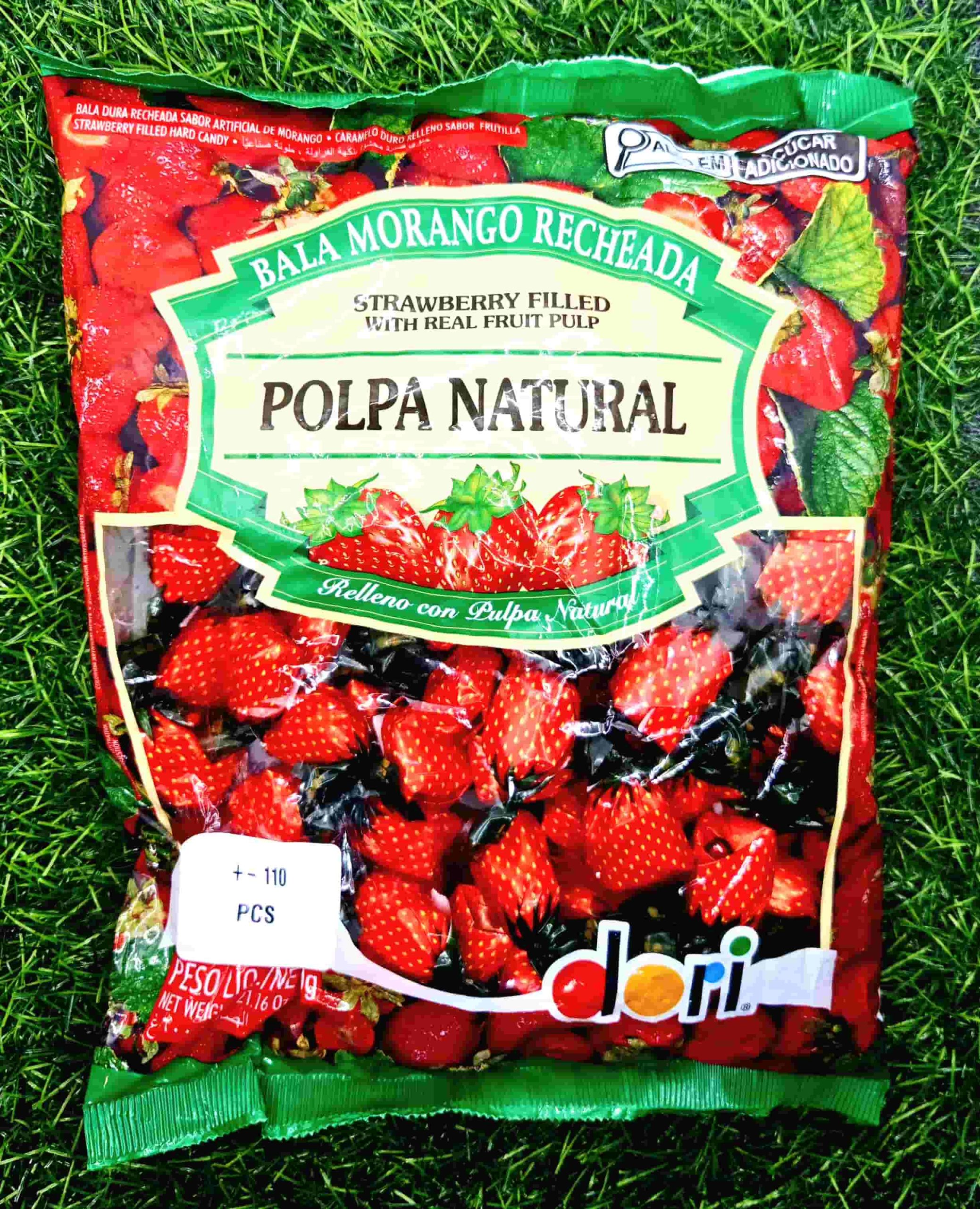 POLPA STRAWBERRY FILLED HARD CANDY 600G