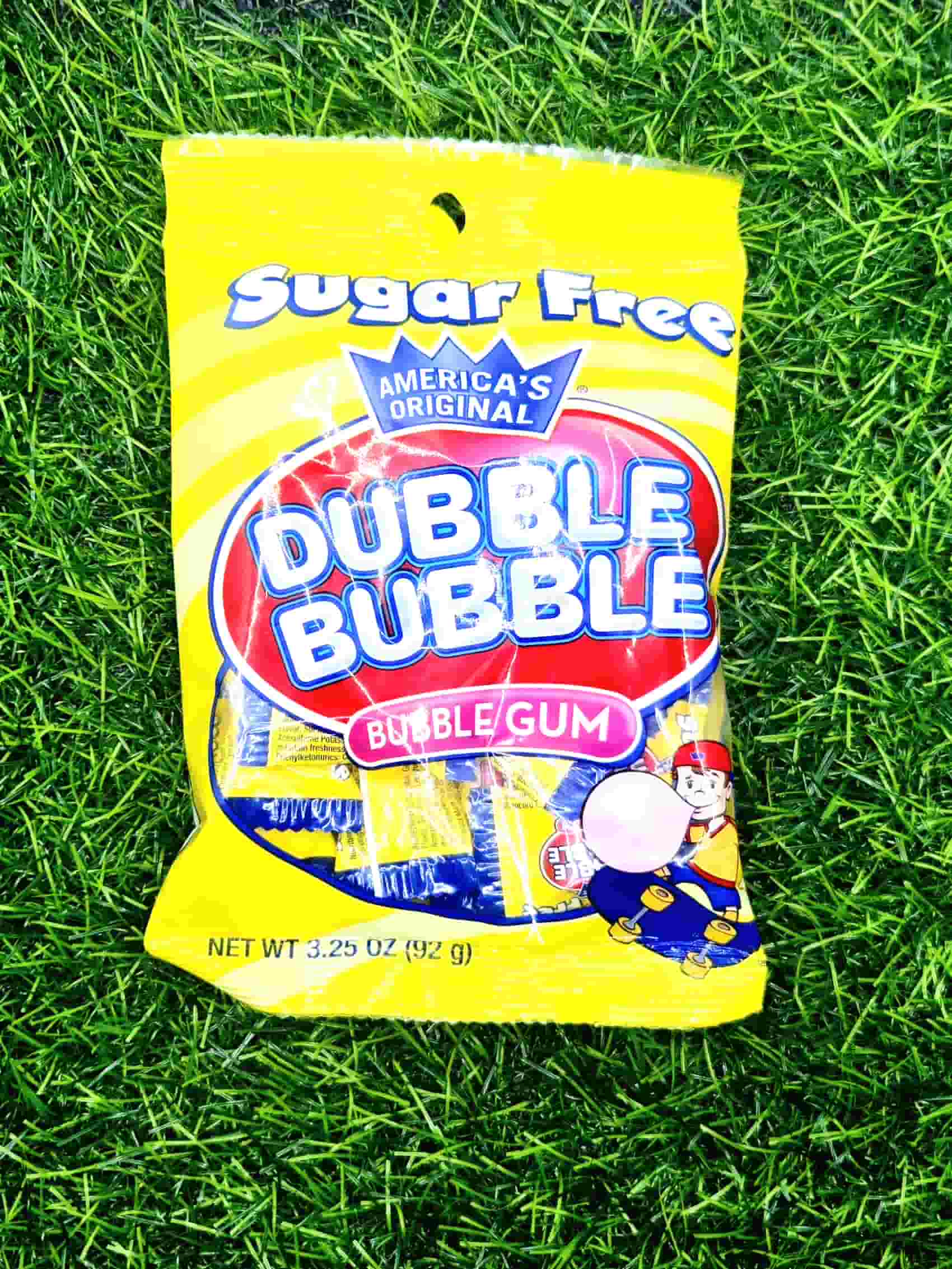 DUBBLE BUBBLE PEGBAG SUGAR FREE