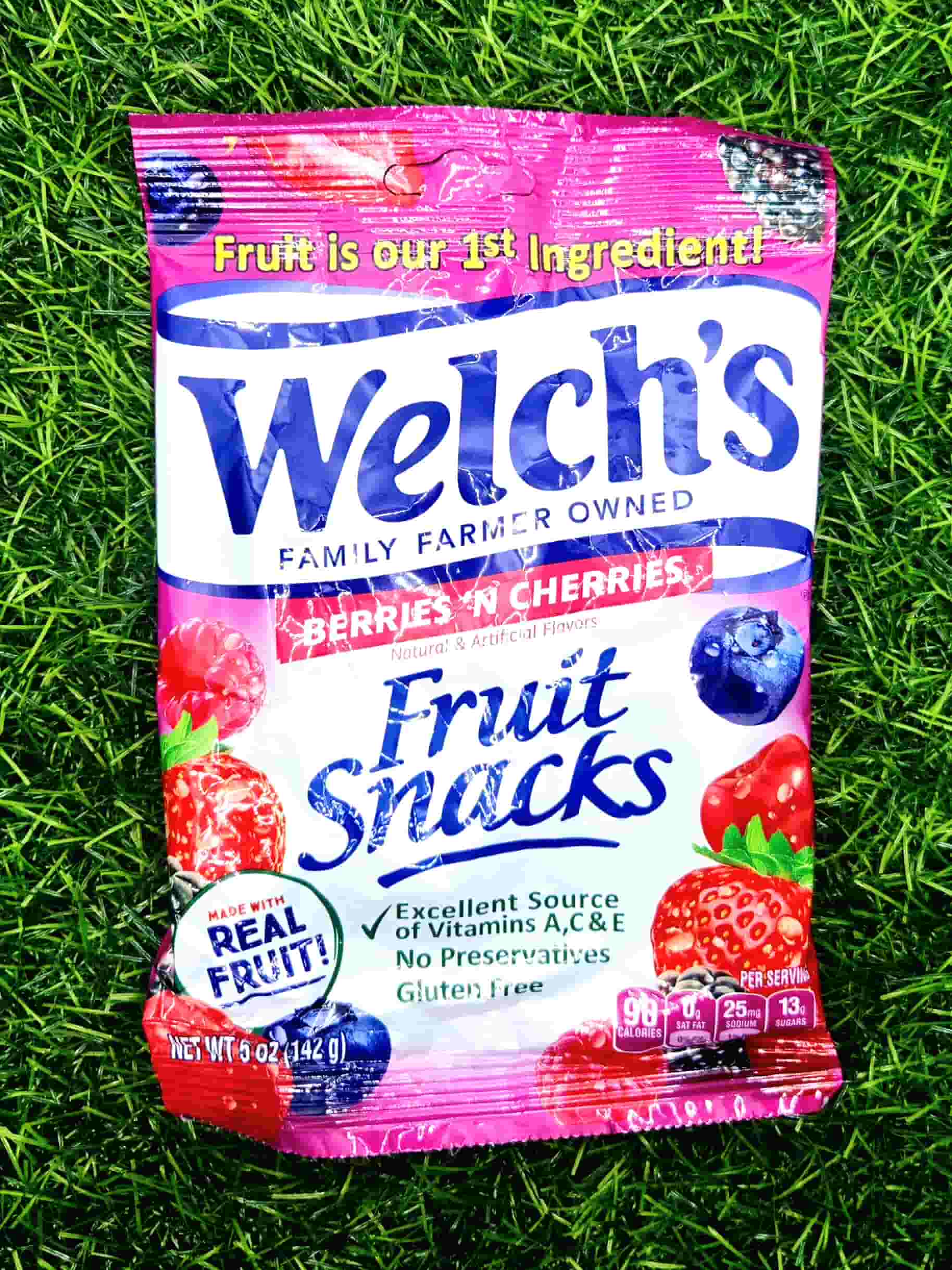 WELCHS FRUIT SNACKS BERRIES N CHERRIES