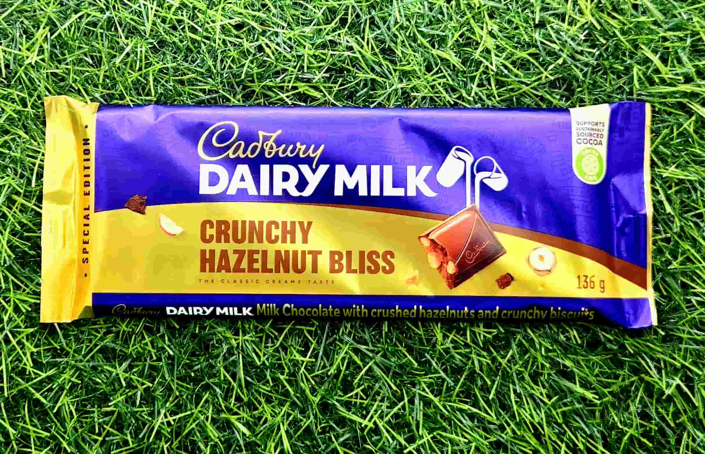 DAIRY MILK CRUNCHY HAZELNUT BLISS 136G