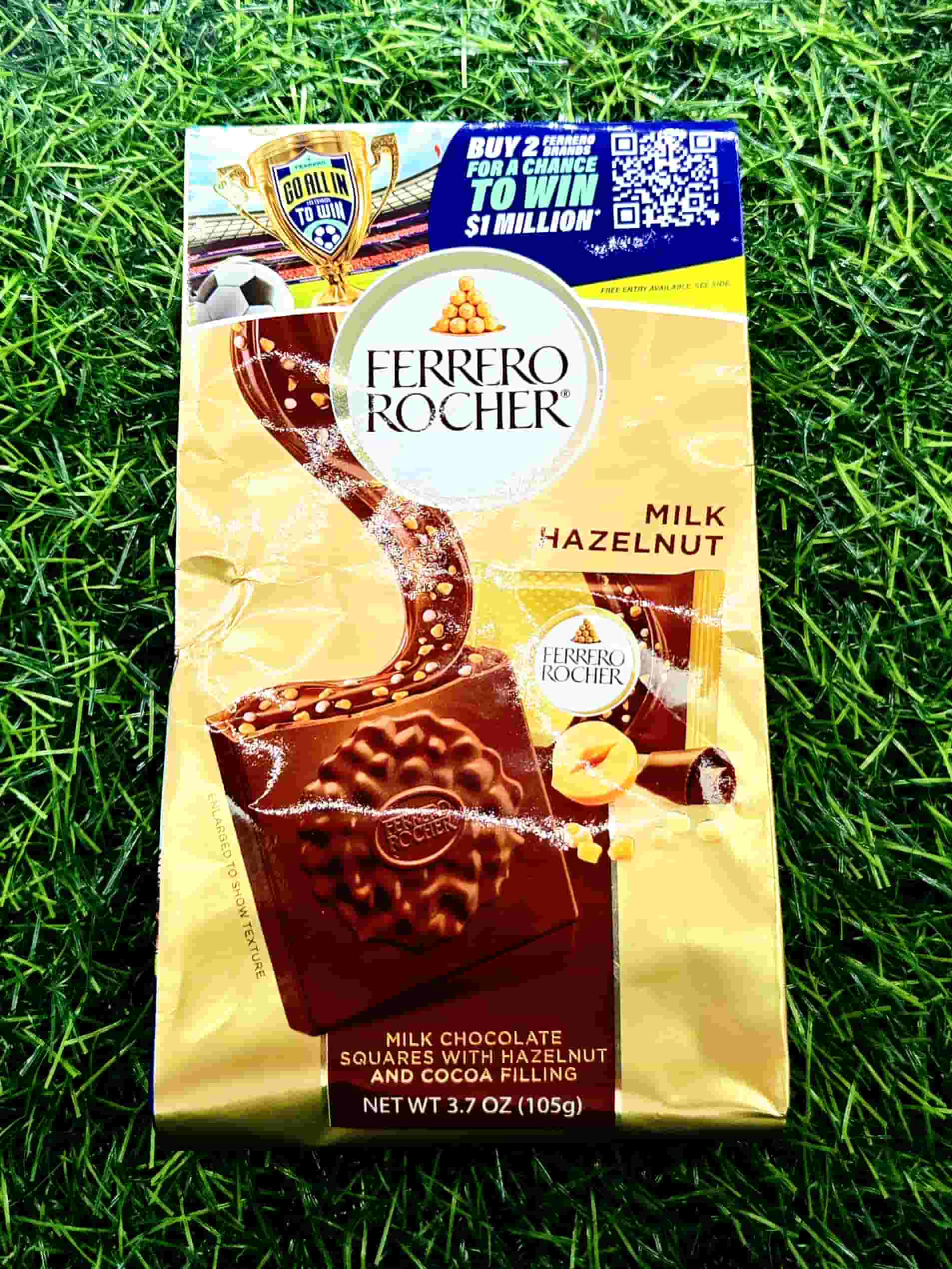 FERRERO ROCHER MILK CHOC SQUARES 105G