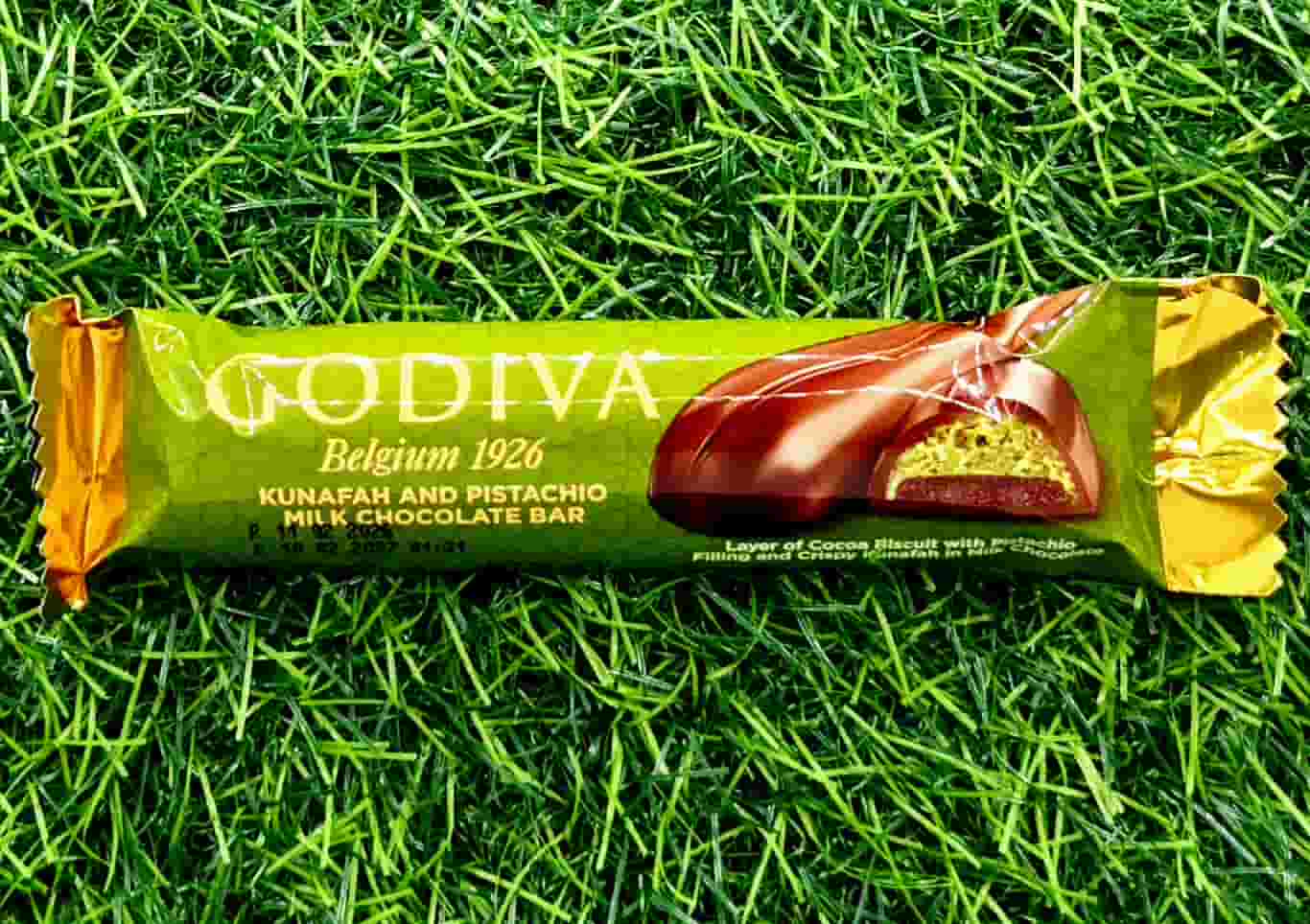 GODIVA KUNAFA PISTA MILK CHOC 35G