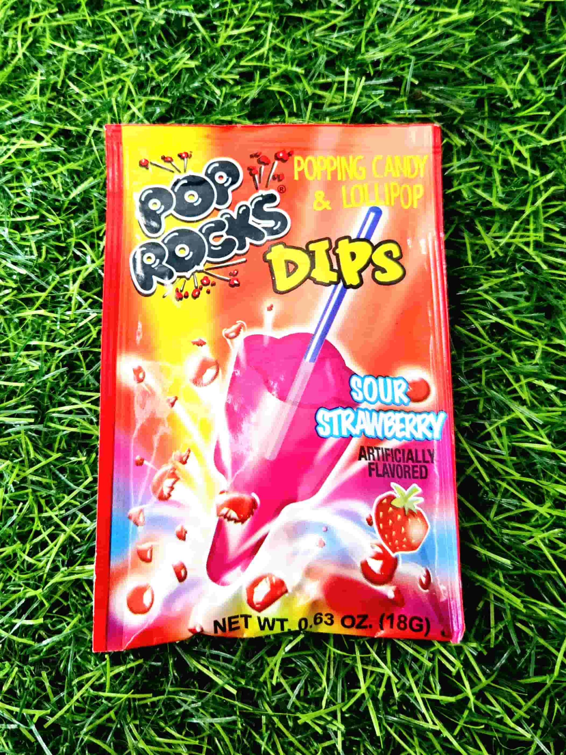POP ROCKS DIPS SOUR STRAWBERRY