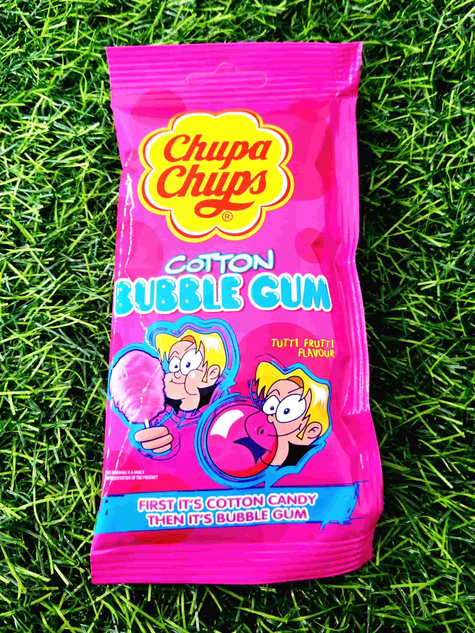CHUPA CHUPS COTTON CANDY BUBBLEGUM 11G