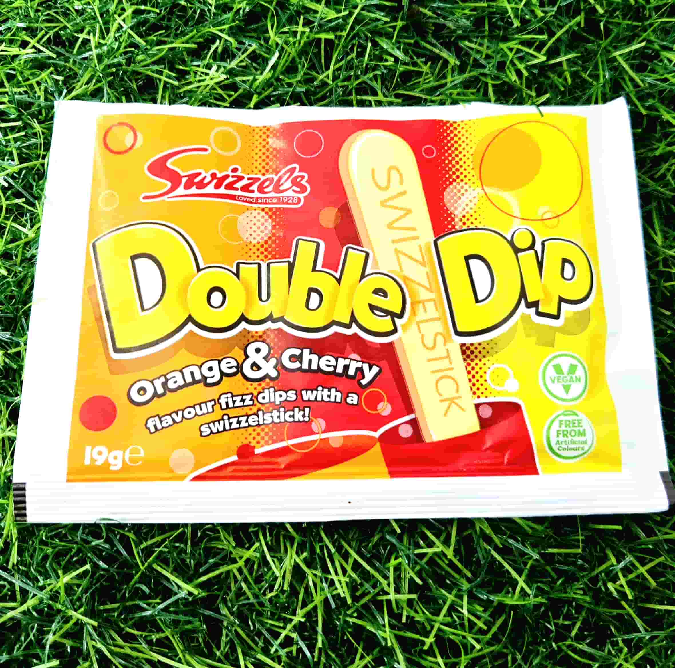 SWIZZELS DOUBLE DIP ORANGE AND CHERRY