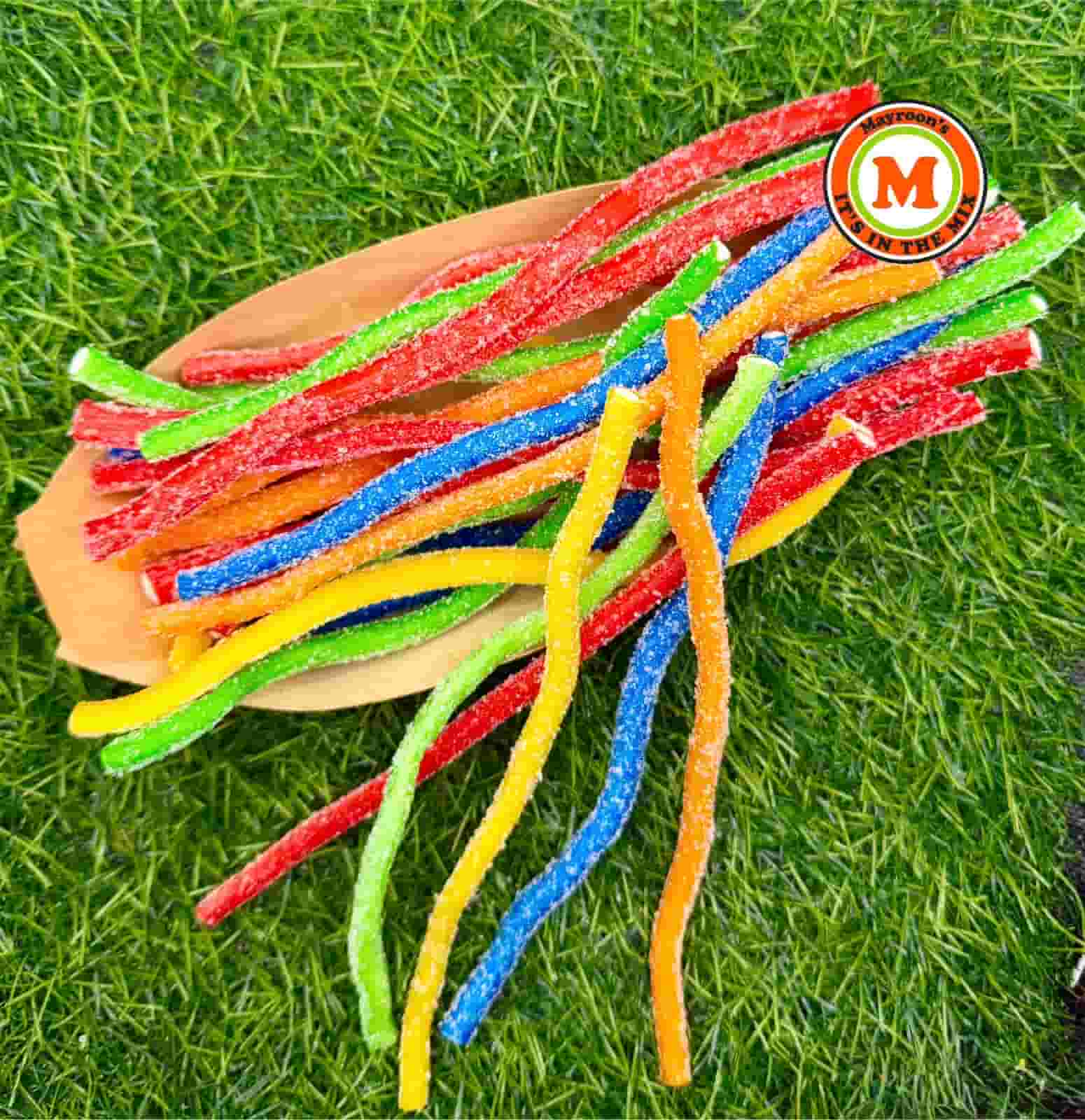 MAY MIX LIQOURICE STRIPS SMALL 100G